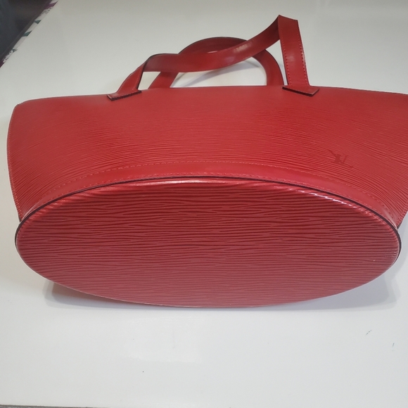 Louis Vuitton Saint Jacques Handbag Red Epi Leather Purse - Picture 4 of 14